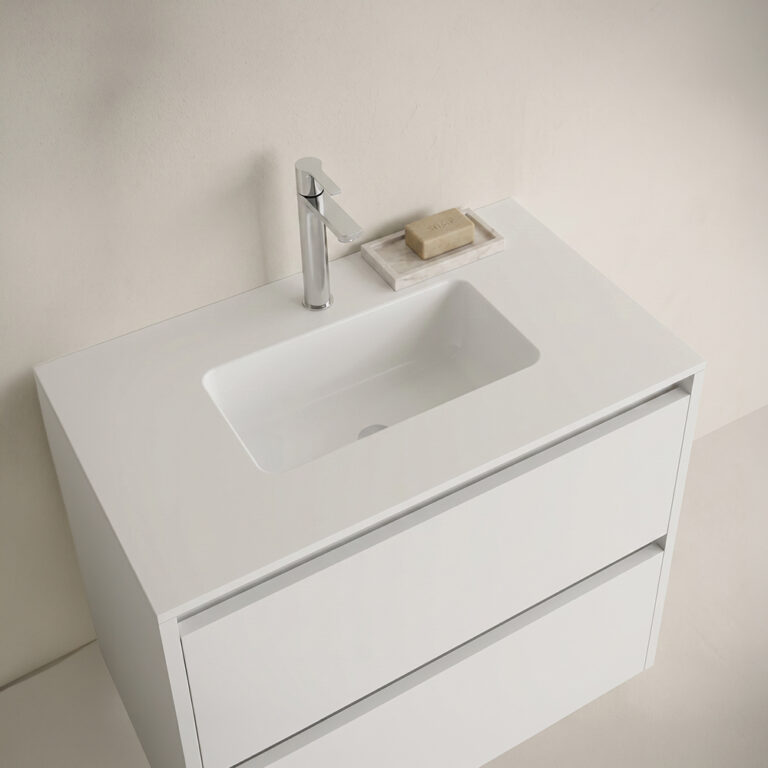 Encimera Solid Bath con lavabo AIRA de FONDO REDUCIDO