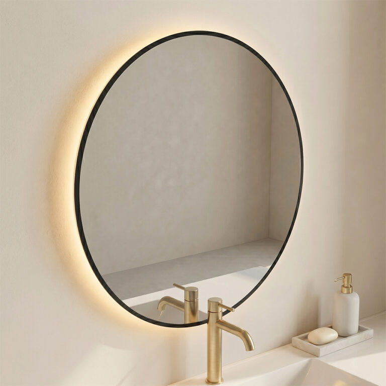 Espejo Round Black