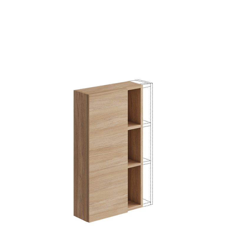 Alto 1 puerta y 3 huecos – A medida