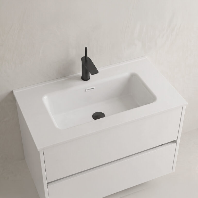 Encimera de porcelana lavabo Munich fondo 40