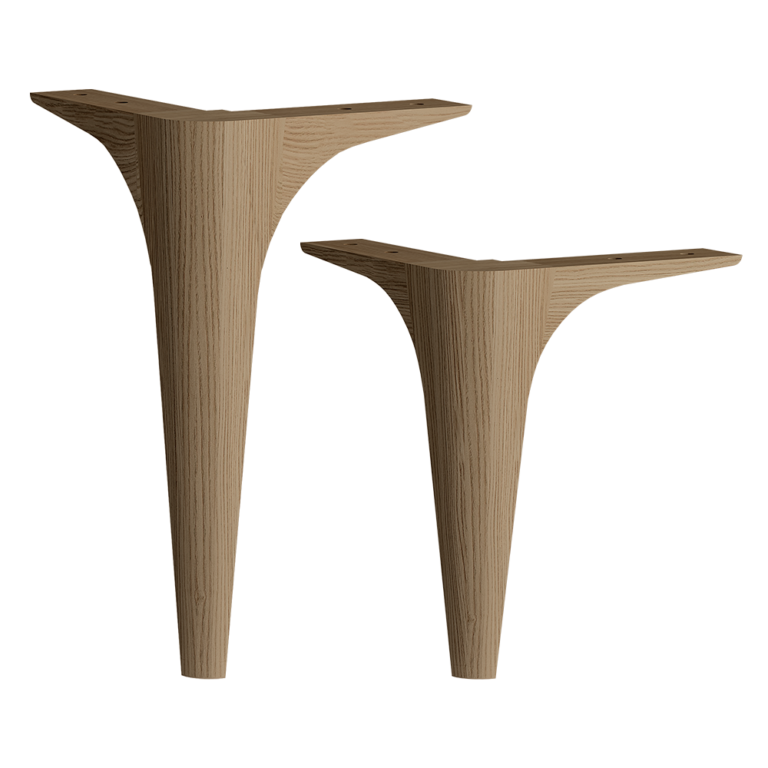 Juego de 2 patas Curvas Madera