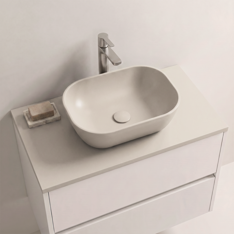 Encimera sin lavabo mineral a medida