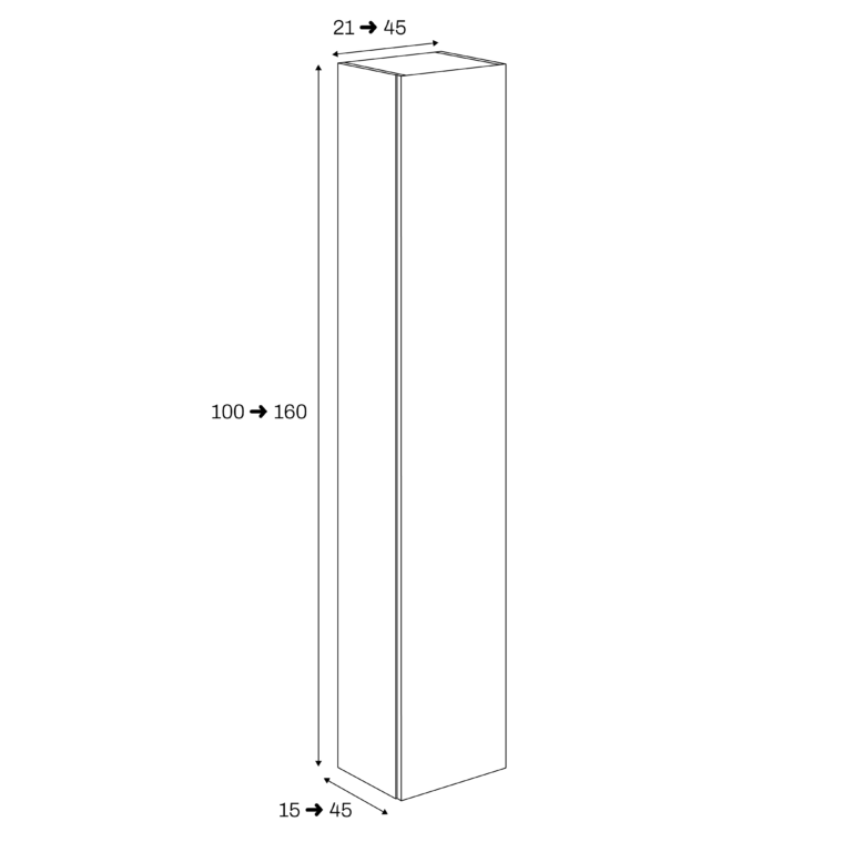 Column 1 door – Custom made